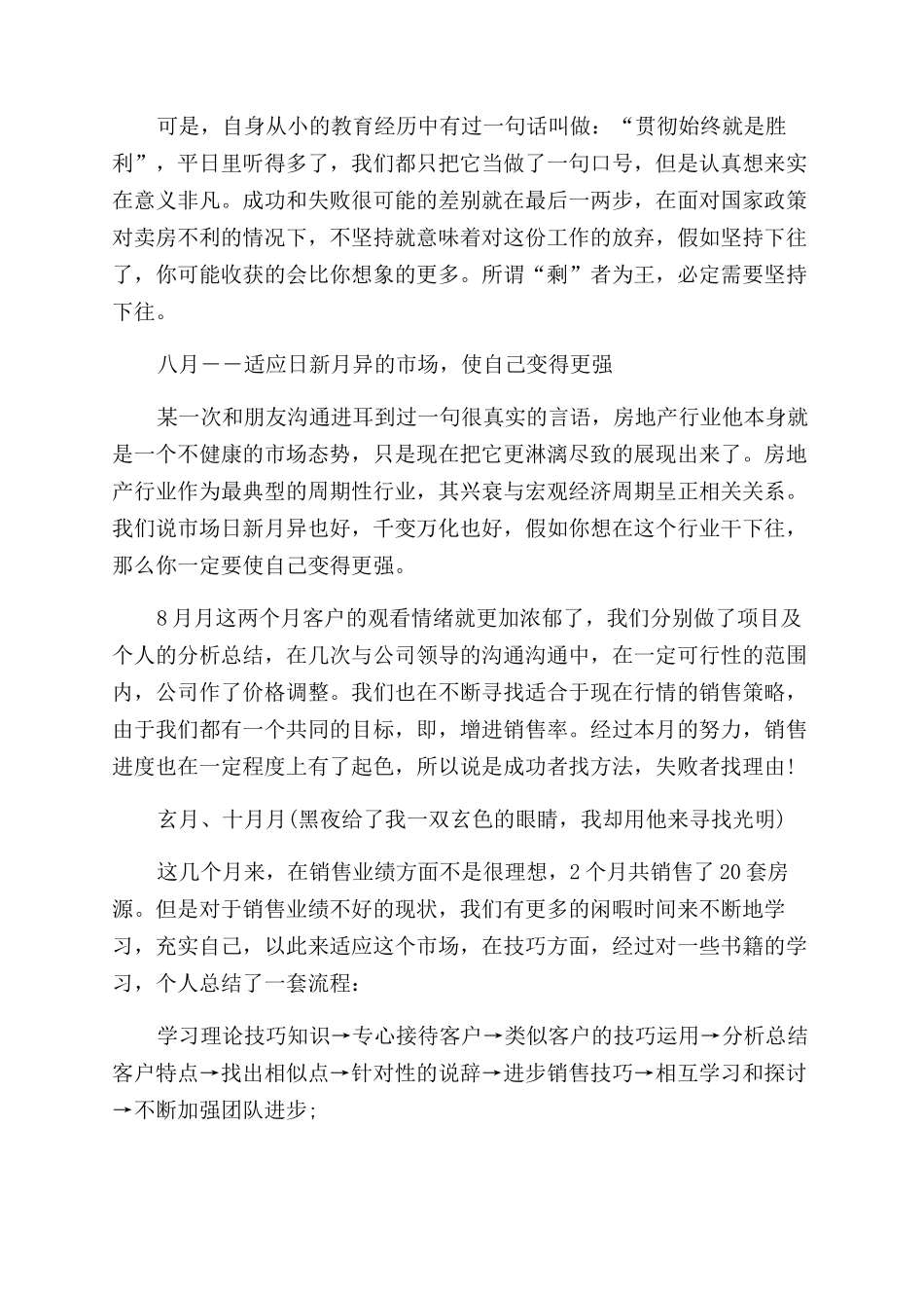 销售述职报告范文5000字通用范例_第3页