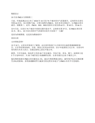 长春雾霾调查研究