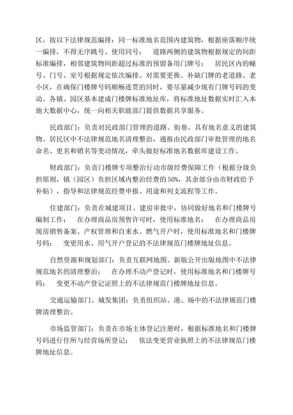 门楼牌清理整治专项行动实施方案范文_第2页