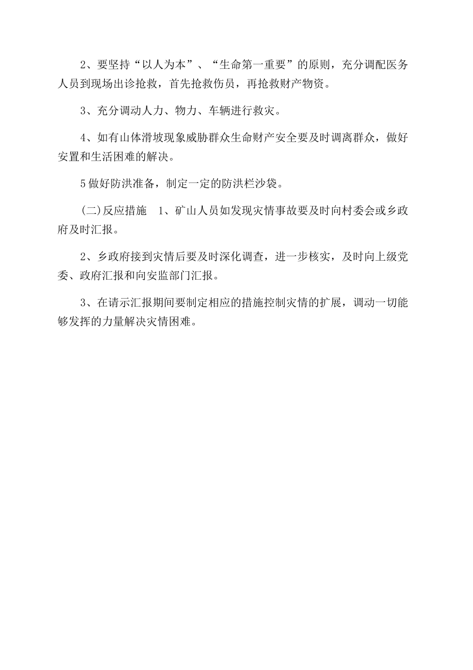 防洪防汛应急预案方案范文_第3页