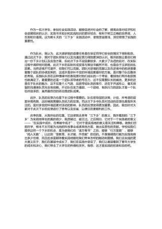 陈淦桐-三下乡总结