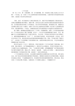 陈烁姿-三下乡总结