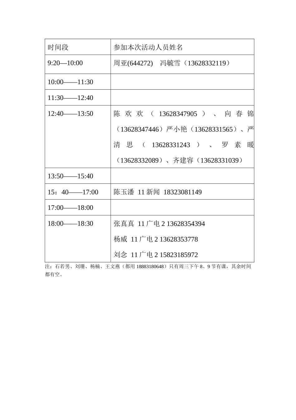 雷锋日参加名单_第1页