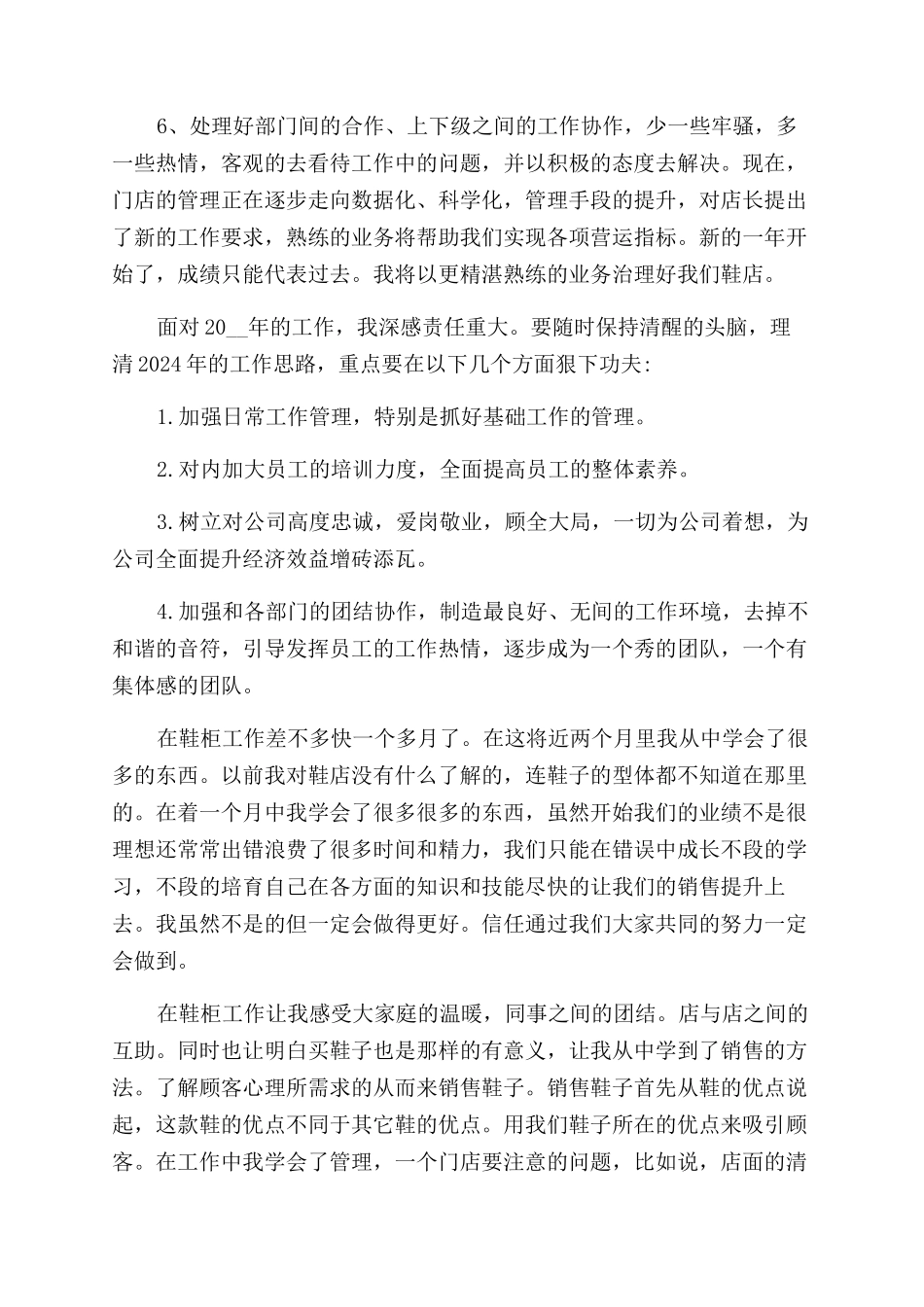 鞋类销售工作总结范文_第2页