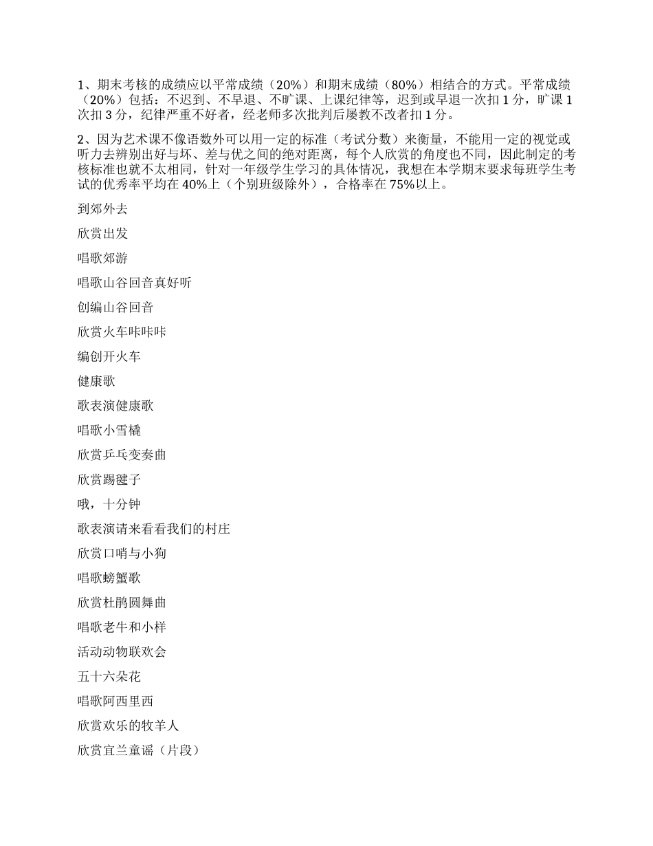 音乐教学工作计划汇总9篇_第2页