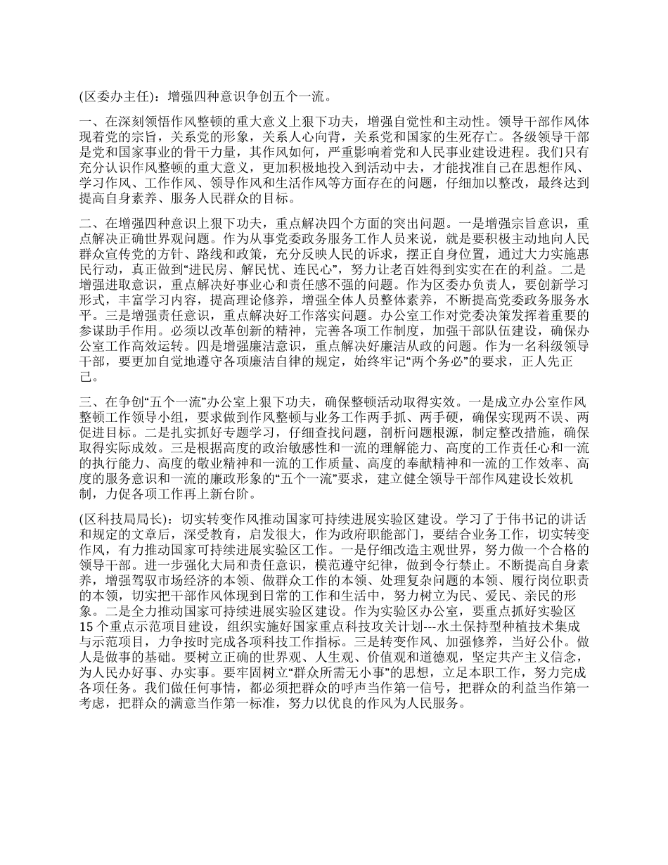 领导干部作风整顿建设最新工作学习体会_第1页