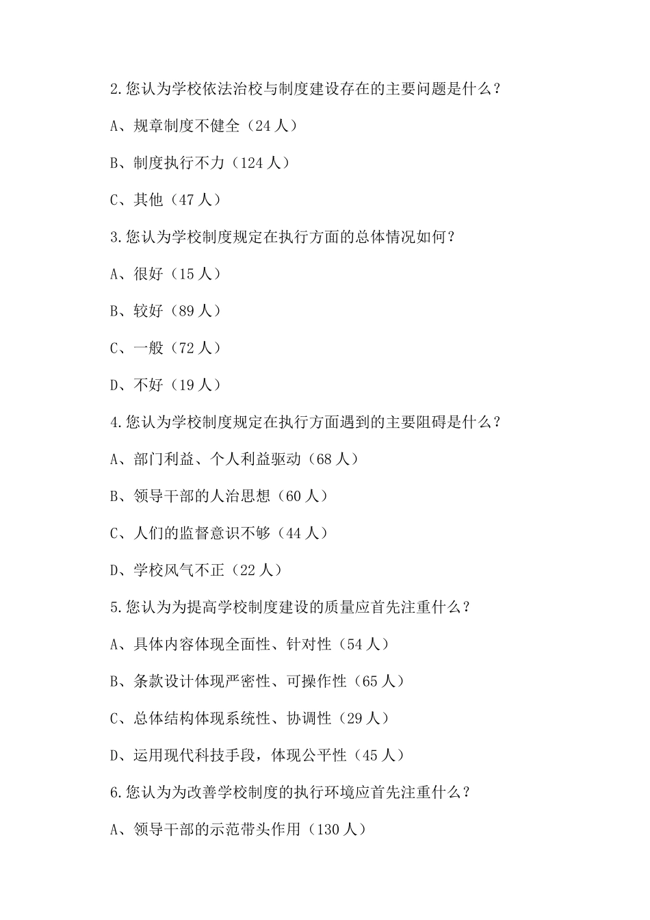 高校依法治校与制度建设状况调研_第2页