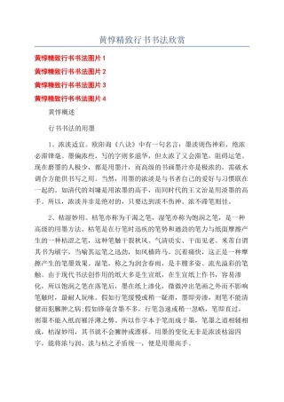 黄惇精美行书书法欣赏