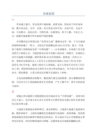 龙城遐想-精品文档