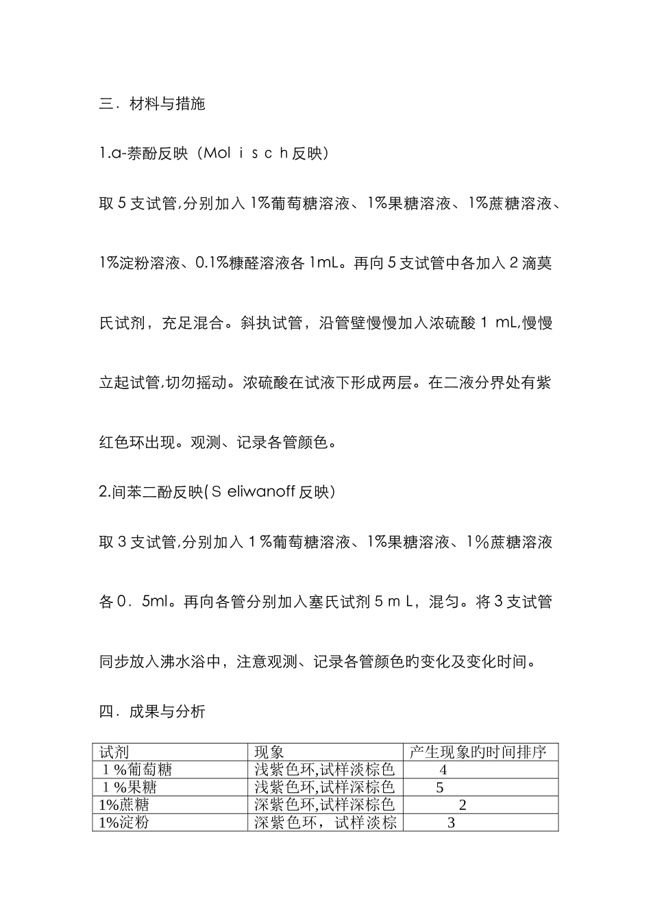 实验二--糖类的颜色反应_第2页