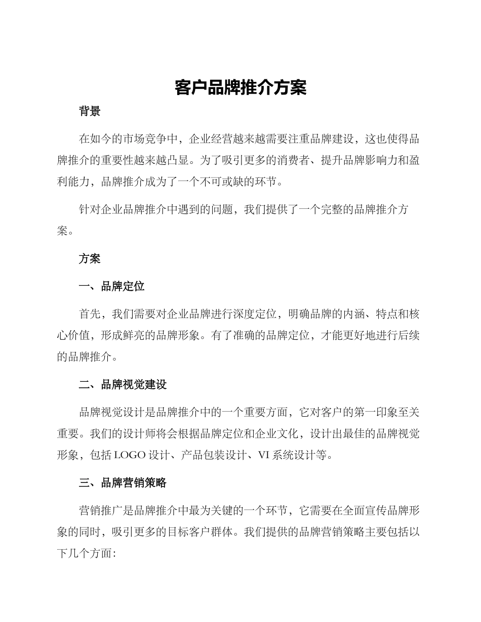 客户品牌推介方案_第1页