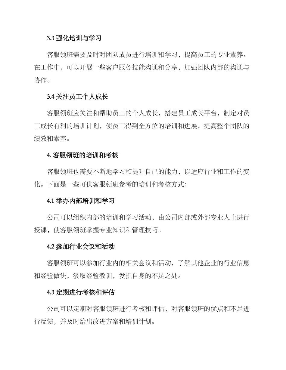 客服领班方案集_第3页