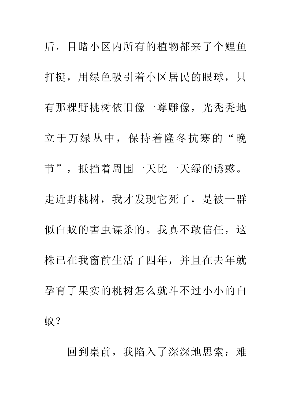 对一棵桃树的检讨_第2页