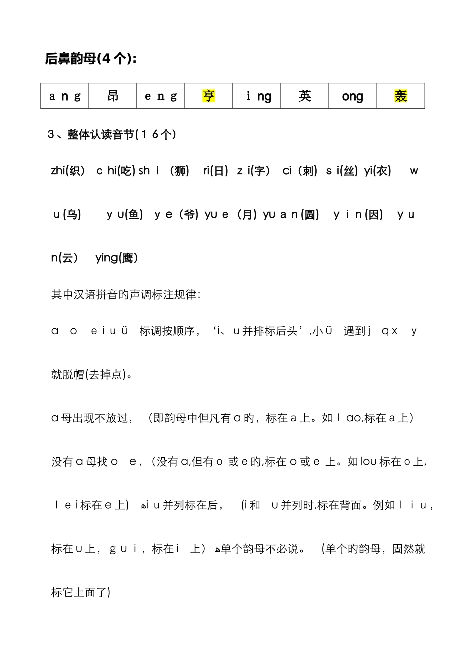 小学声母表和韵母表14008_第2页