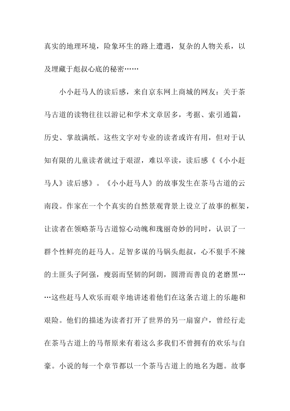 小小赶马人读后感范文-读后感_第2页