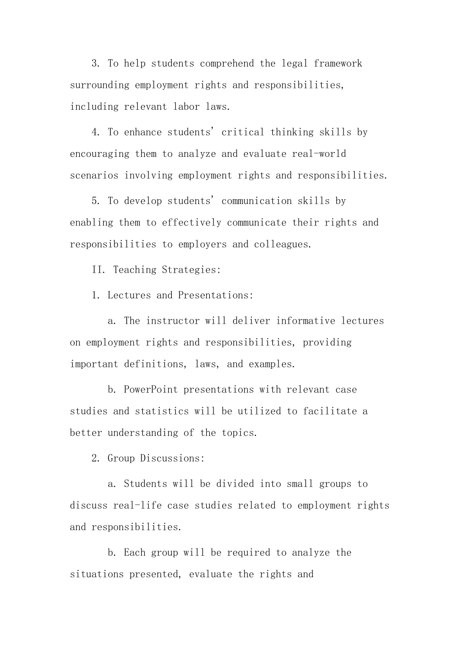 就业权责教学设计_第2页