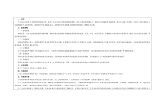 某公司广告人员绩效评价方案