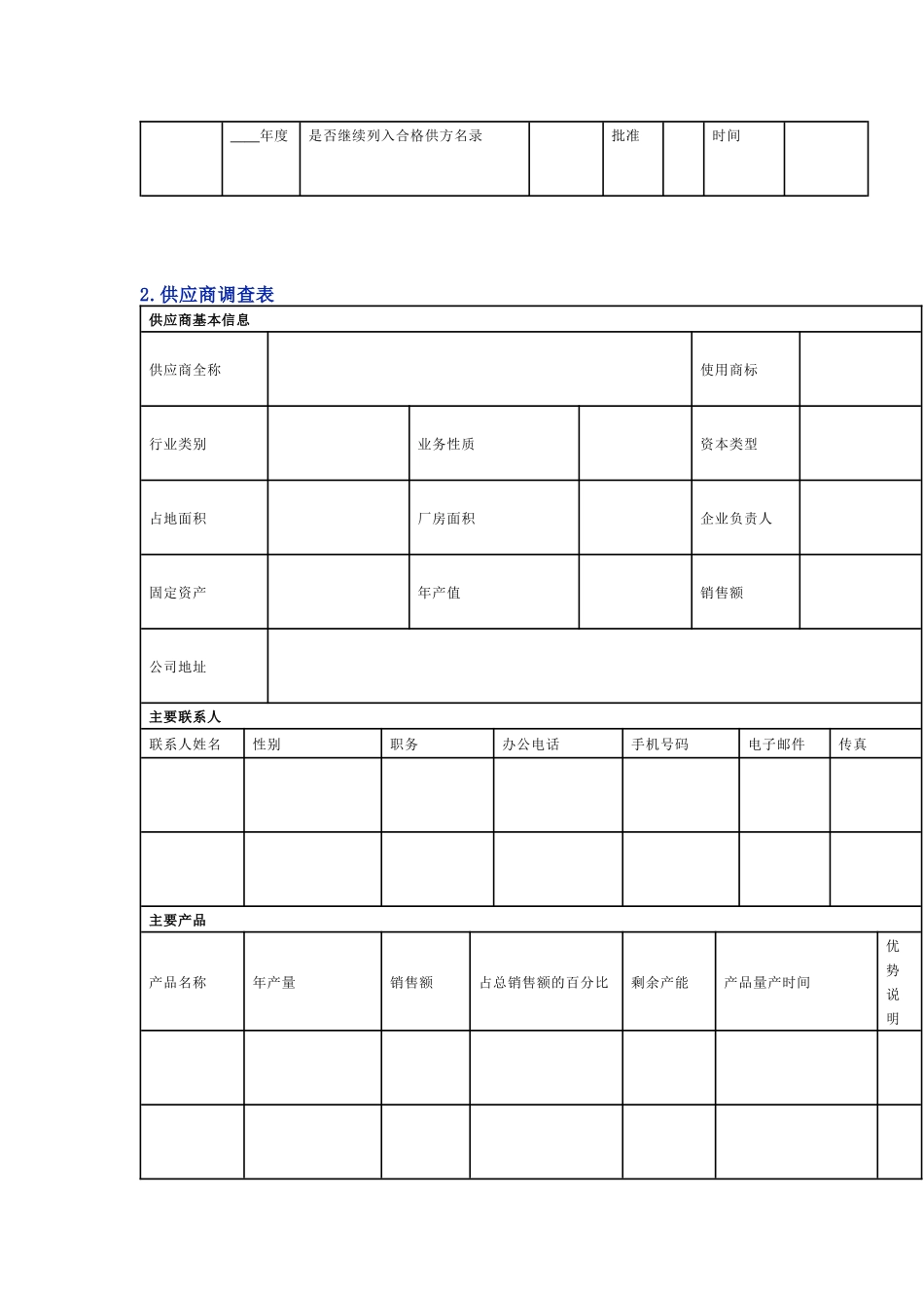 企业供应商实用表单_第2页