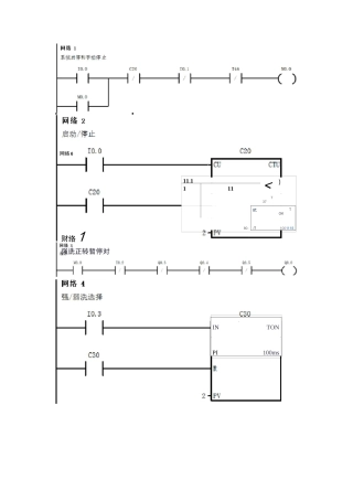 plc设计全自动洗衣机梯形图和语句表