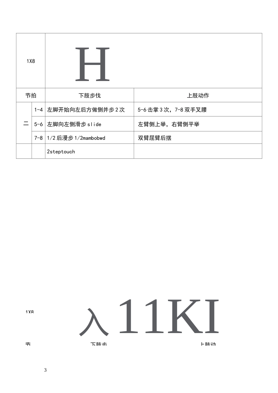 全国健美操大众锻炼标准第三套大众二级动作图解_第3页