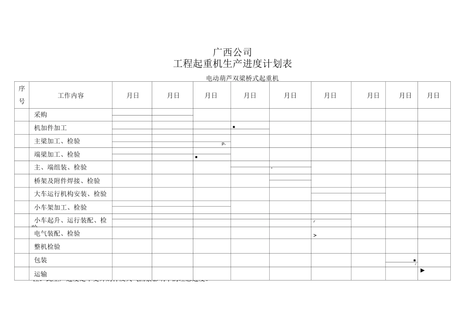 起重机进度计划表_第2页