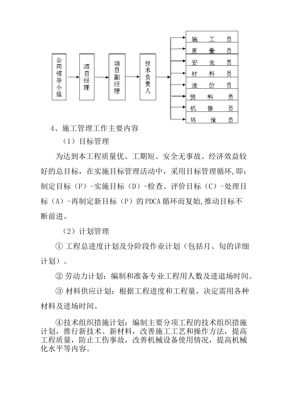 市政道路施工组织机构_第2页