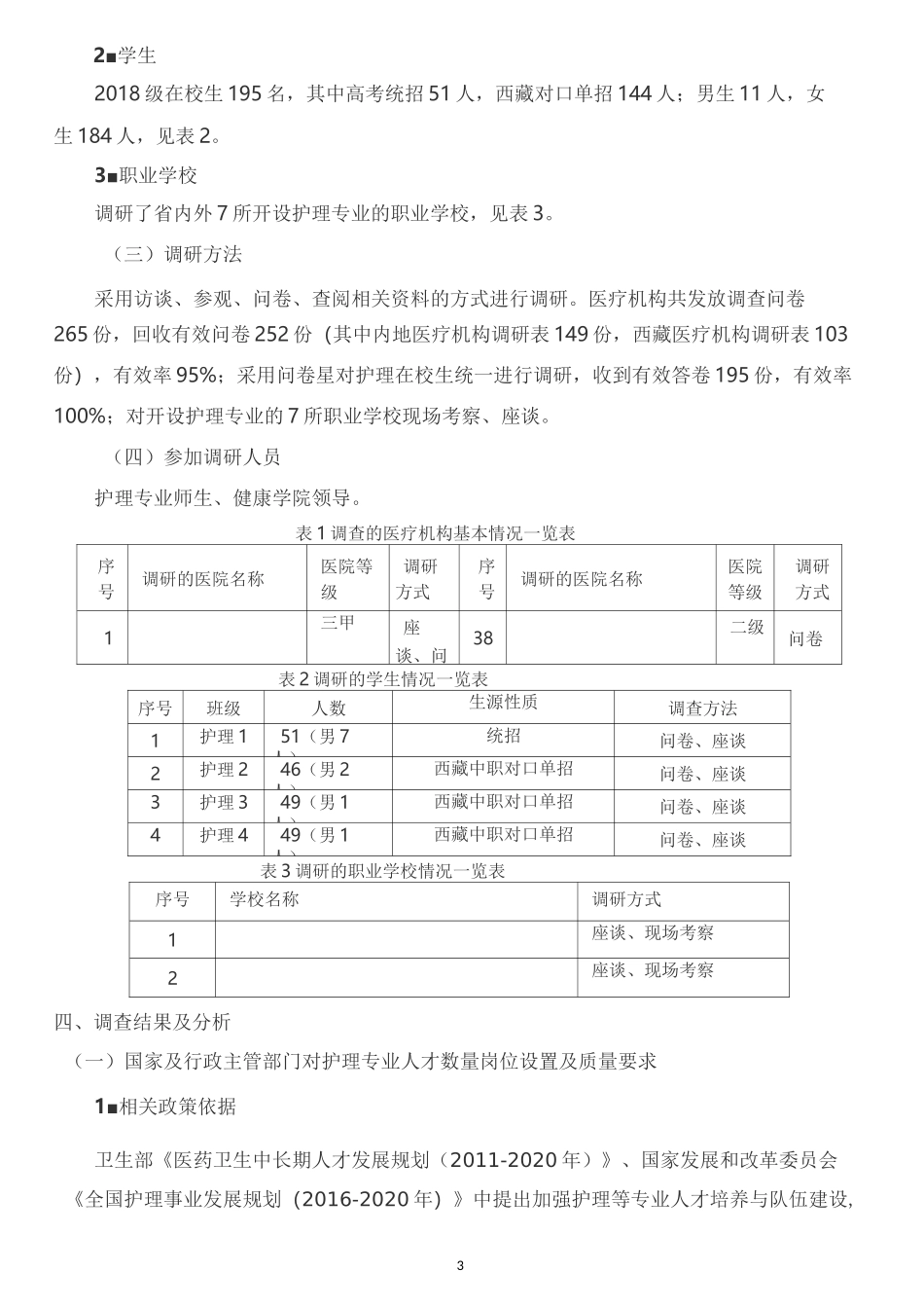 护理专业社会人才需求调研报告_第3页