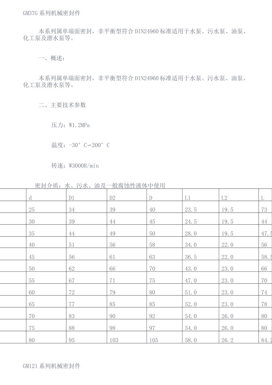 全套机械密封件说明_第1页