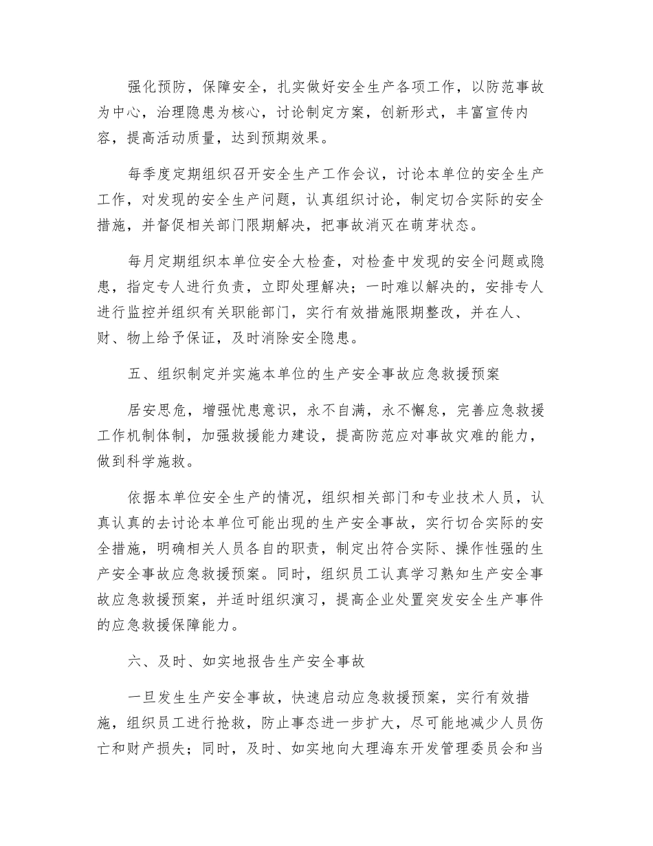 履行安全生产主体责任承诺书_第2页