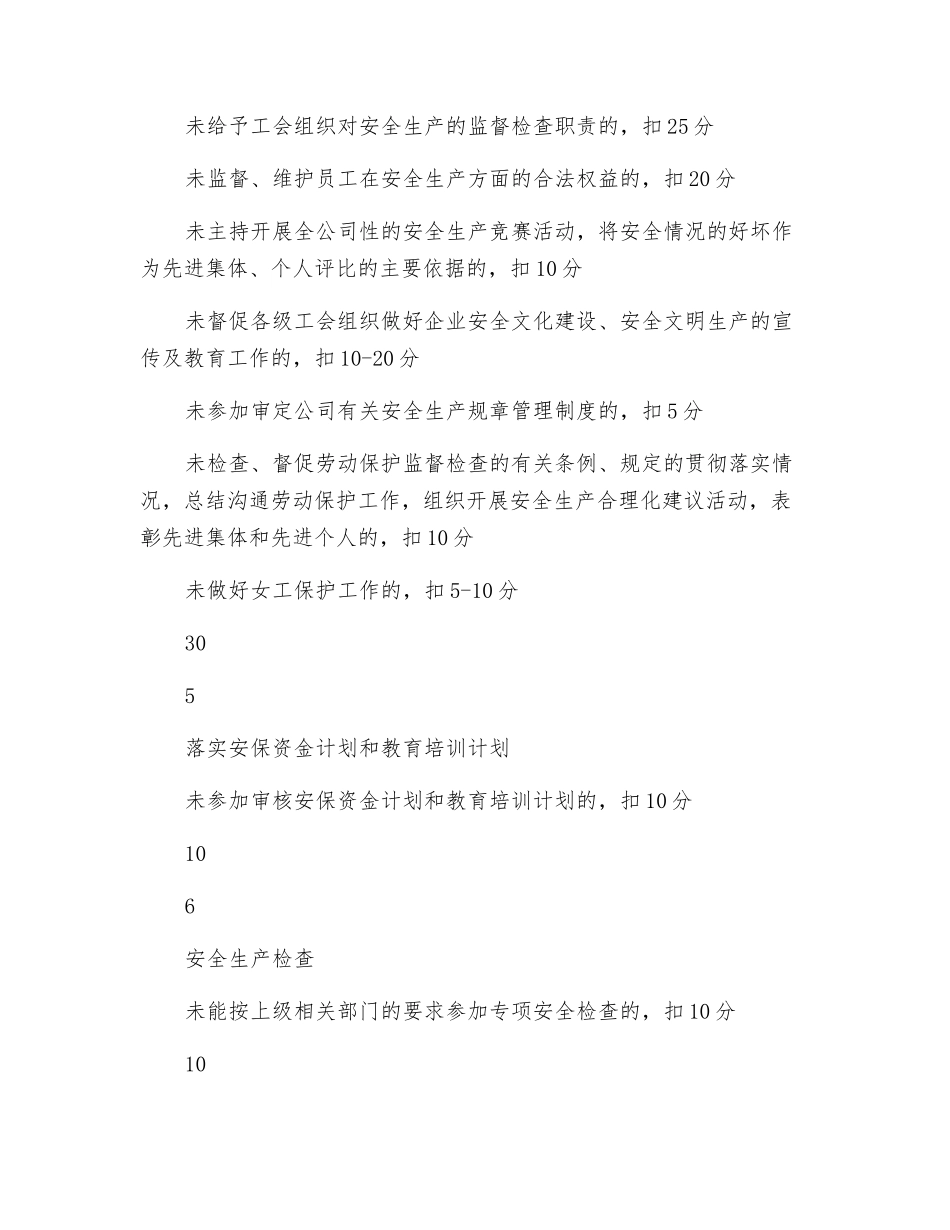 工会工作处安全生产责任制及目标考核记录表_第3页