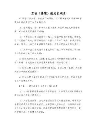 工程副局长职贵