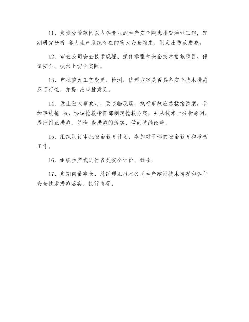 工贸企业总工程师安全生产责任制_第2页