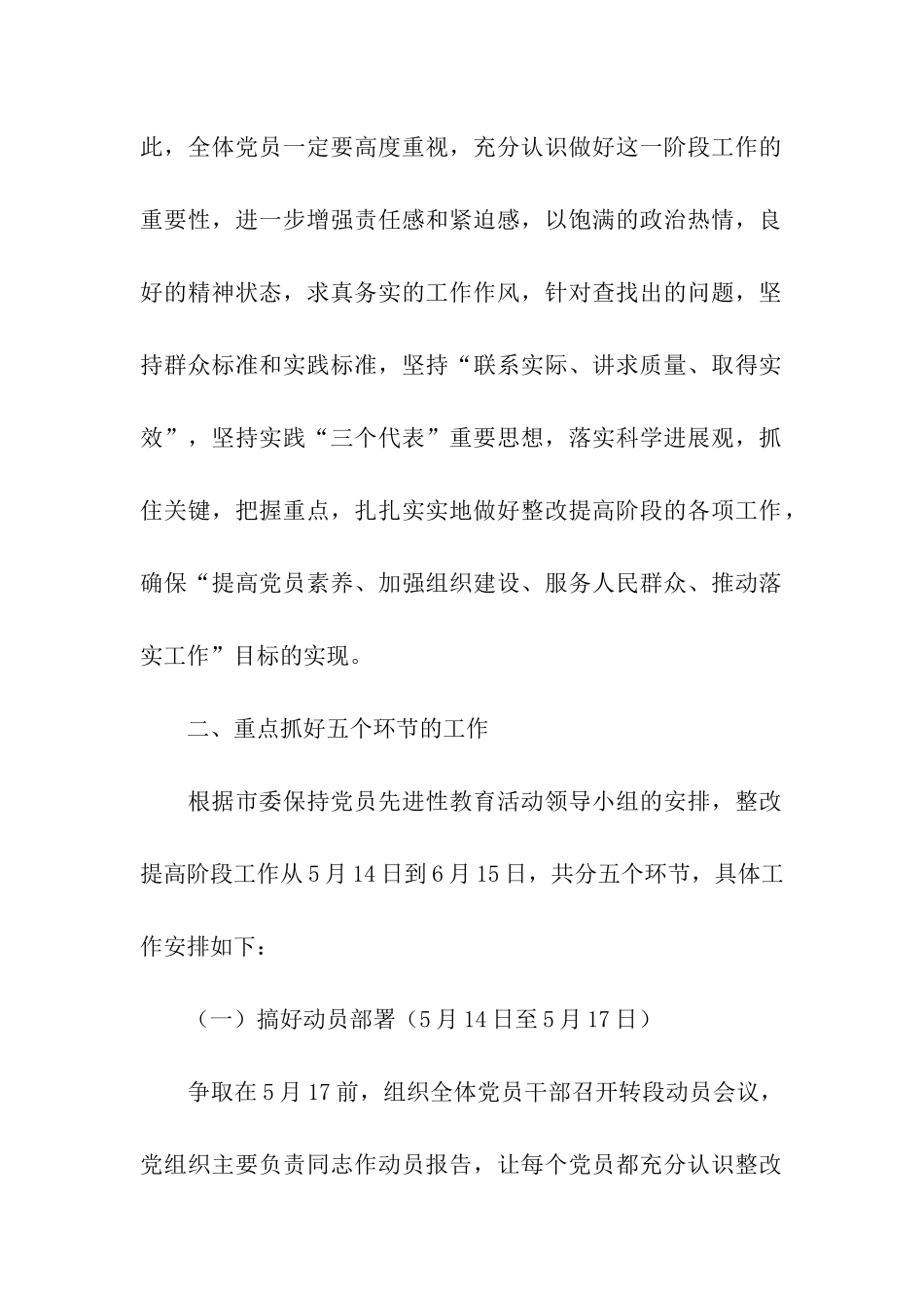 市委办整改提高阶段具体实施方案_第2页
