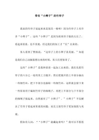 带有“小辫子”的竹帘子-3