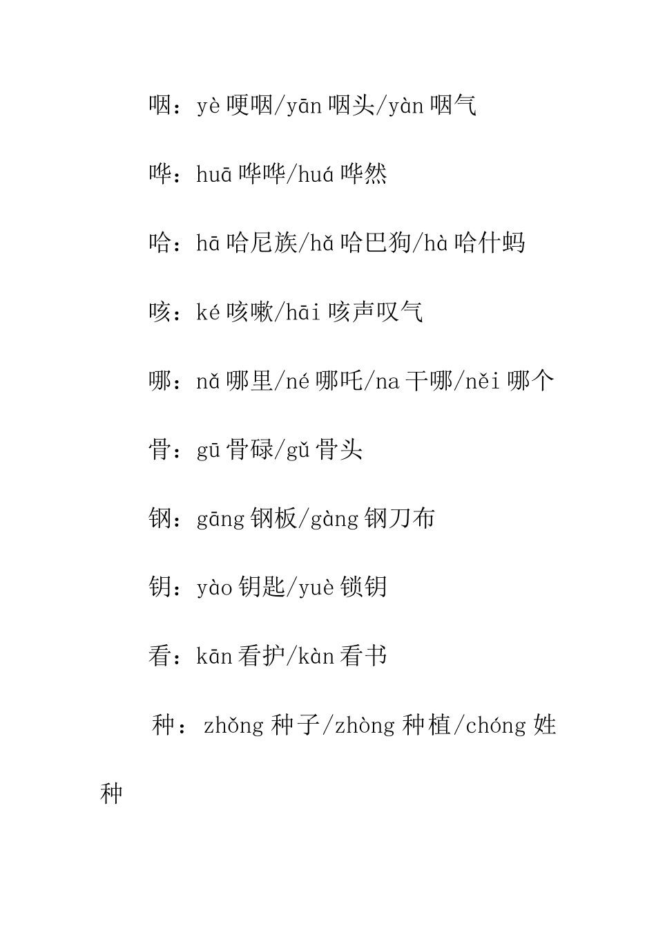 常用多音字总结_第3页
