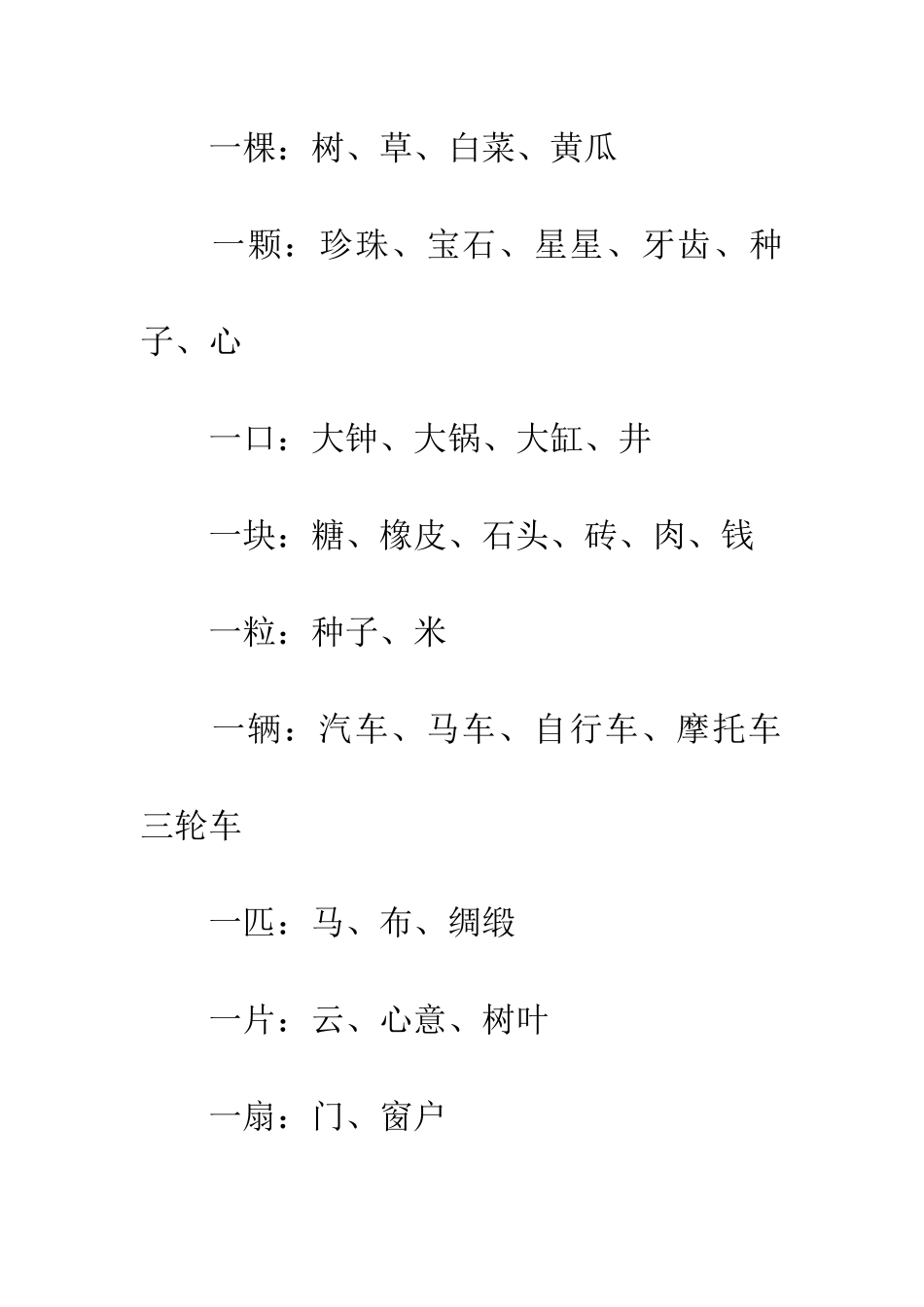 常用的量词搭配_第3页