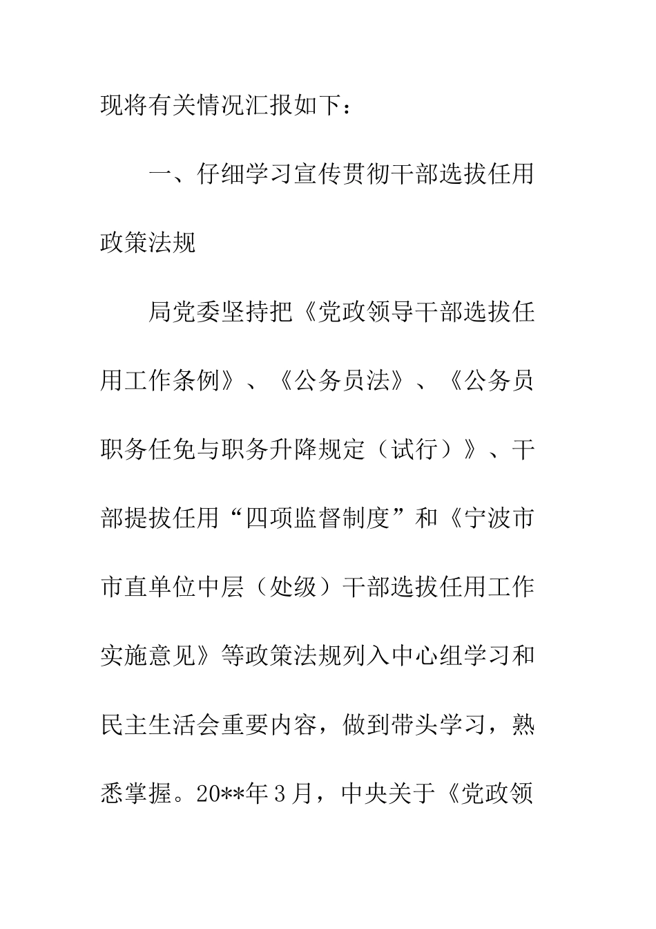 干部选拔任用自查报告--精编范文_第2页