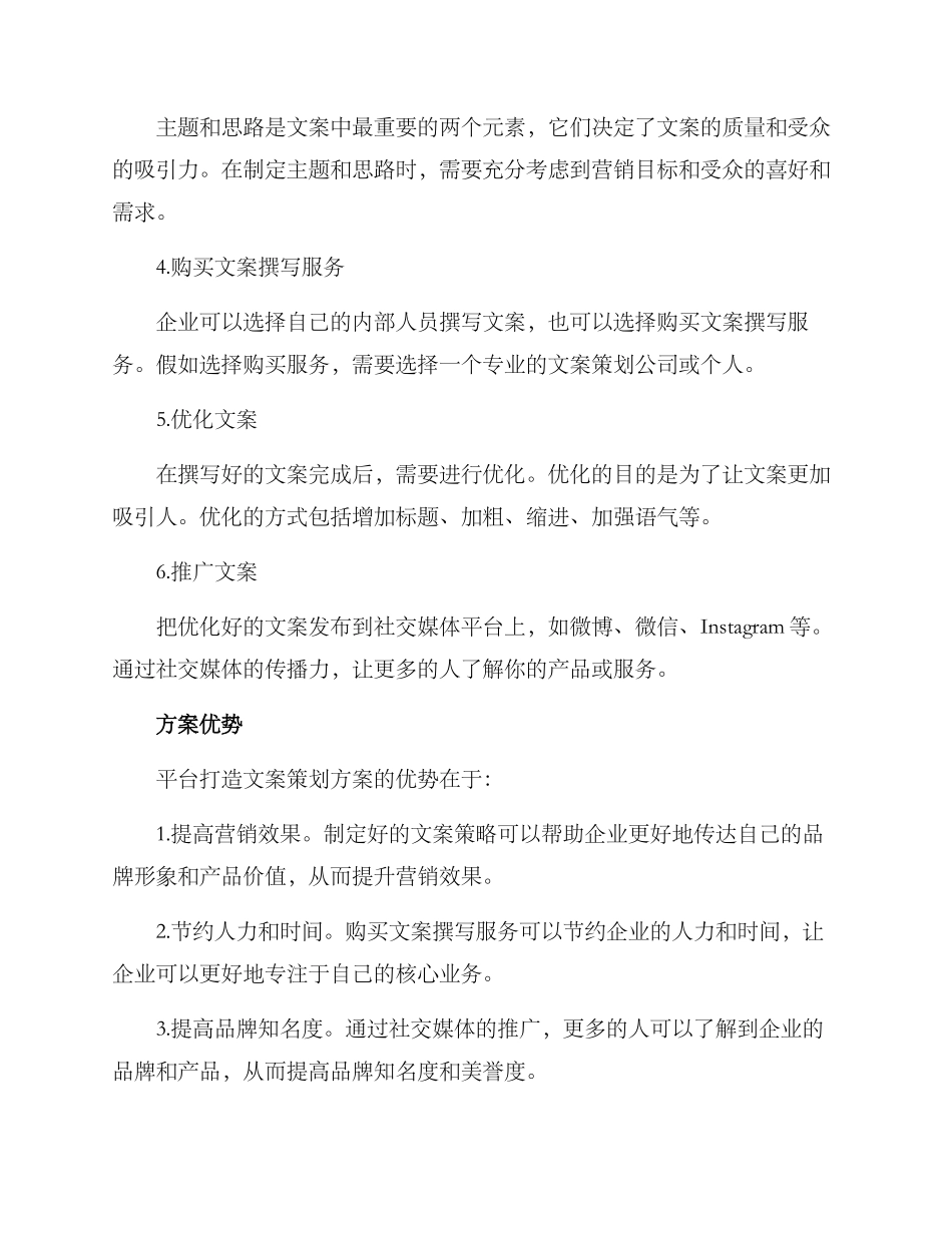 平台打造文案策划方案_第2页