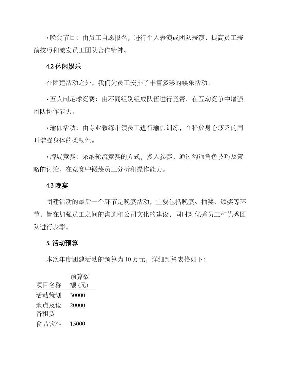 年度团建活动策划方案_第2页
