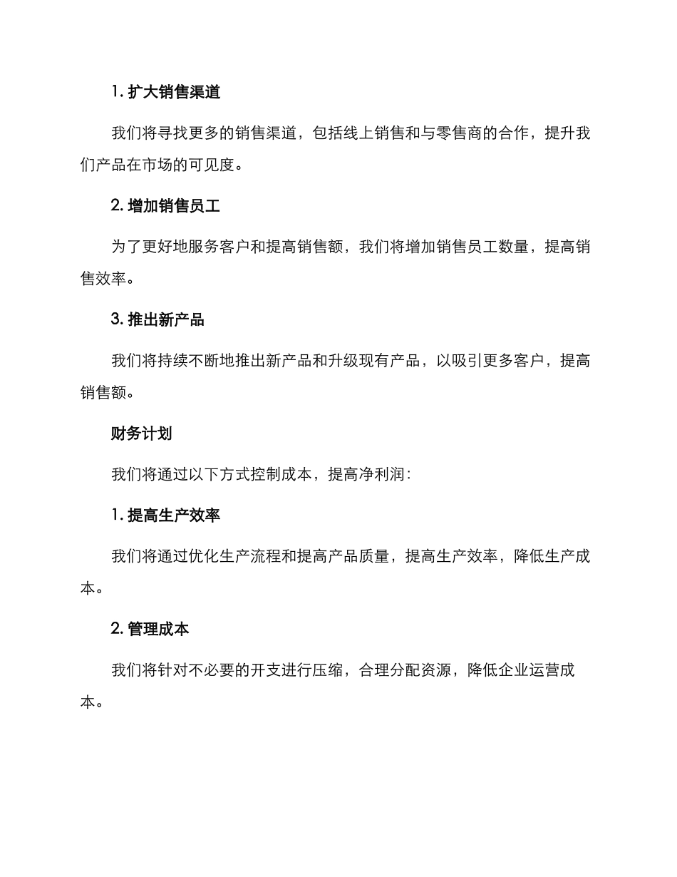 年度经营计划方案_第2页