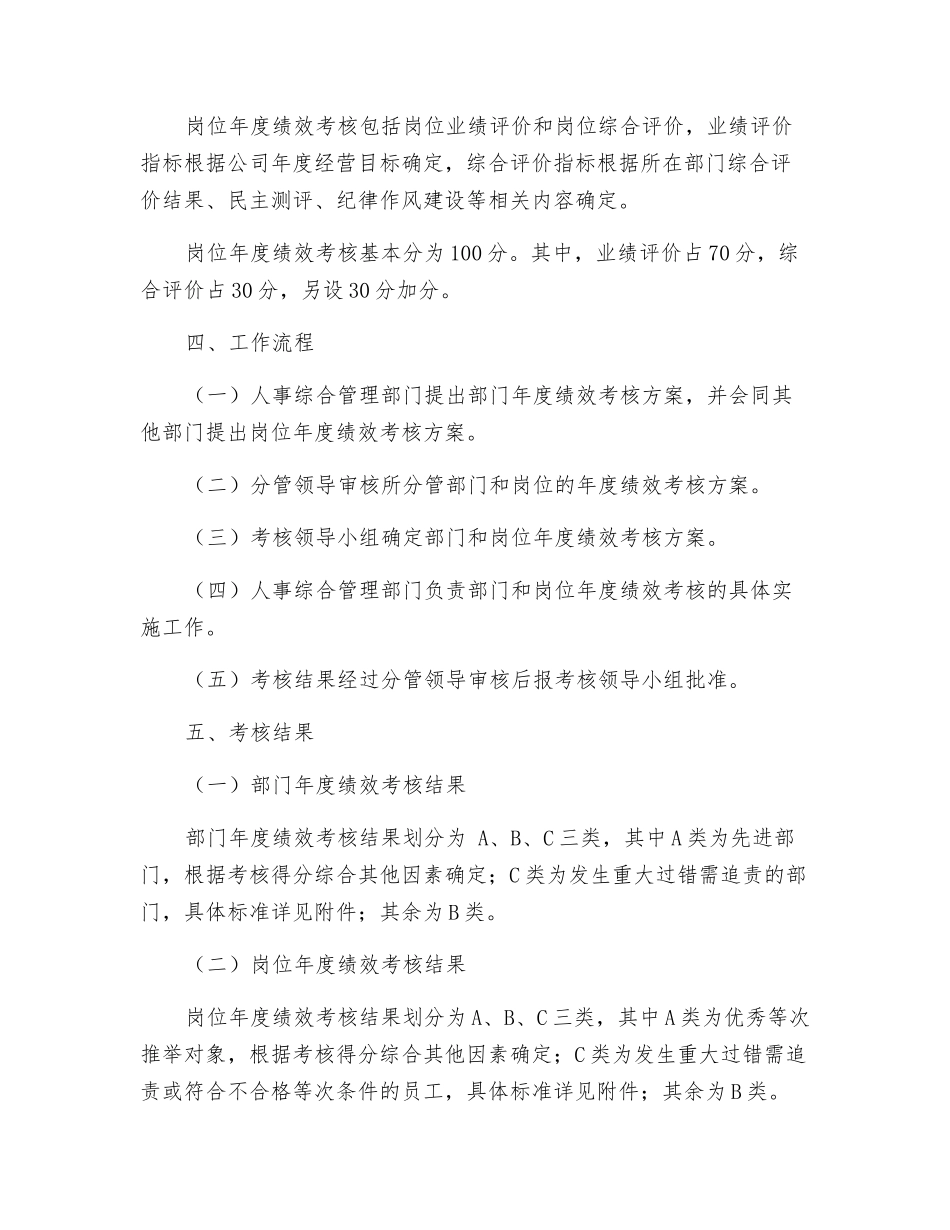 年度绩效考核制度_第2页