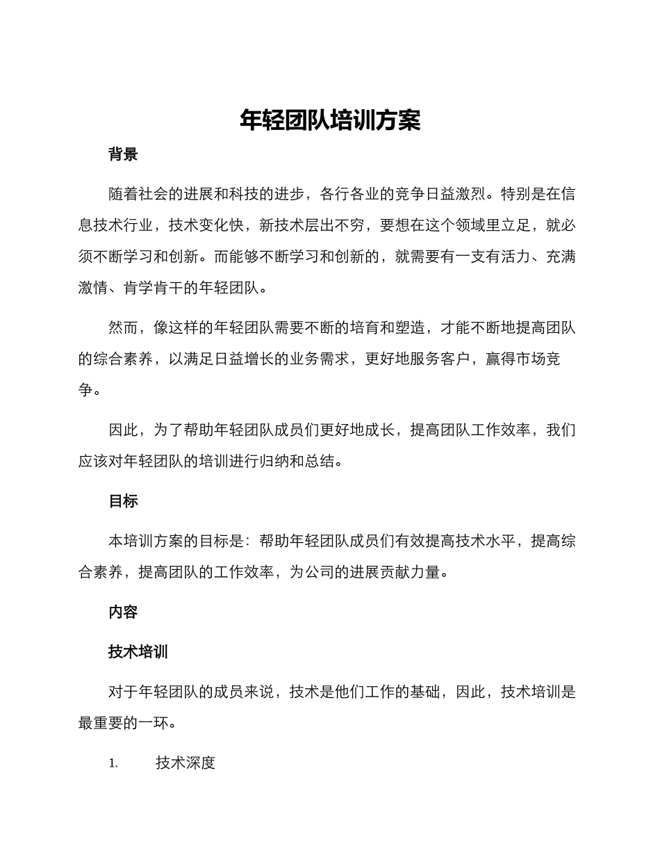 年轻团队培训方案_第1页