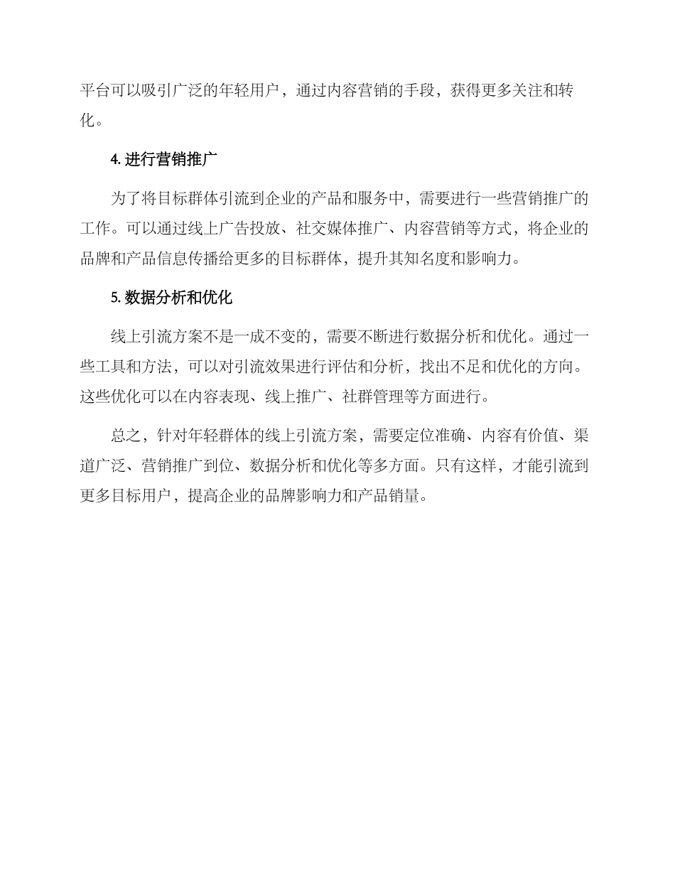 年轻群体线上引流方案_第2页