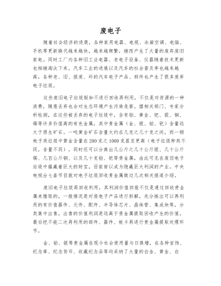 废电子-精品文档