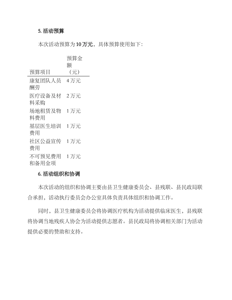 康复下乡义诊活动方案_第3页