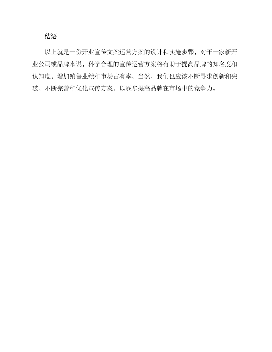 开业宣传文案运营方案_第3页
