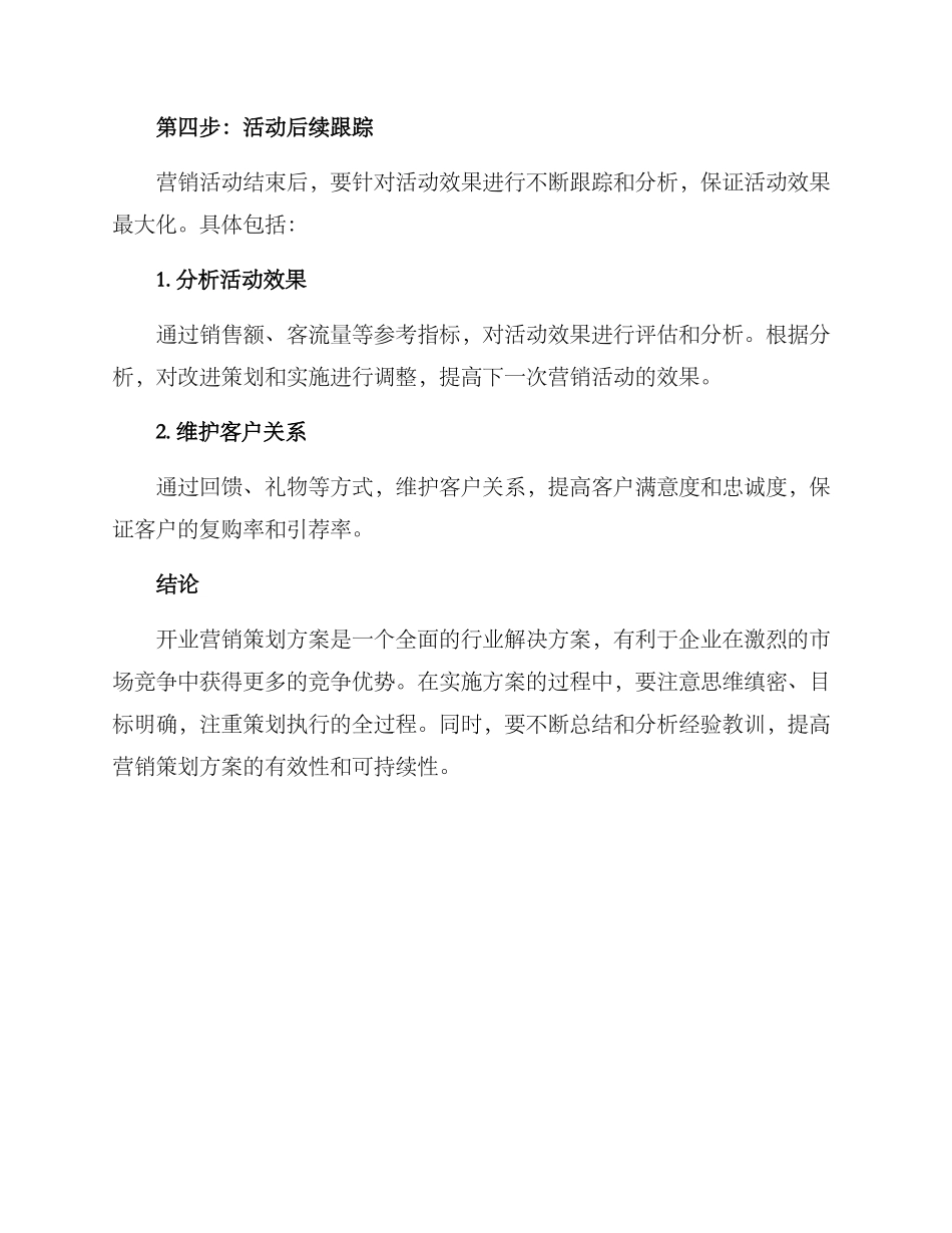 开业营销策划方案_第3页