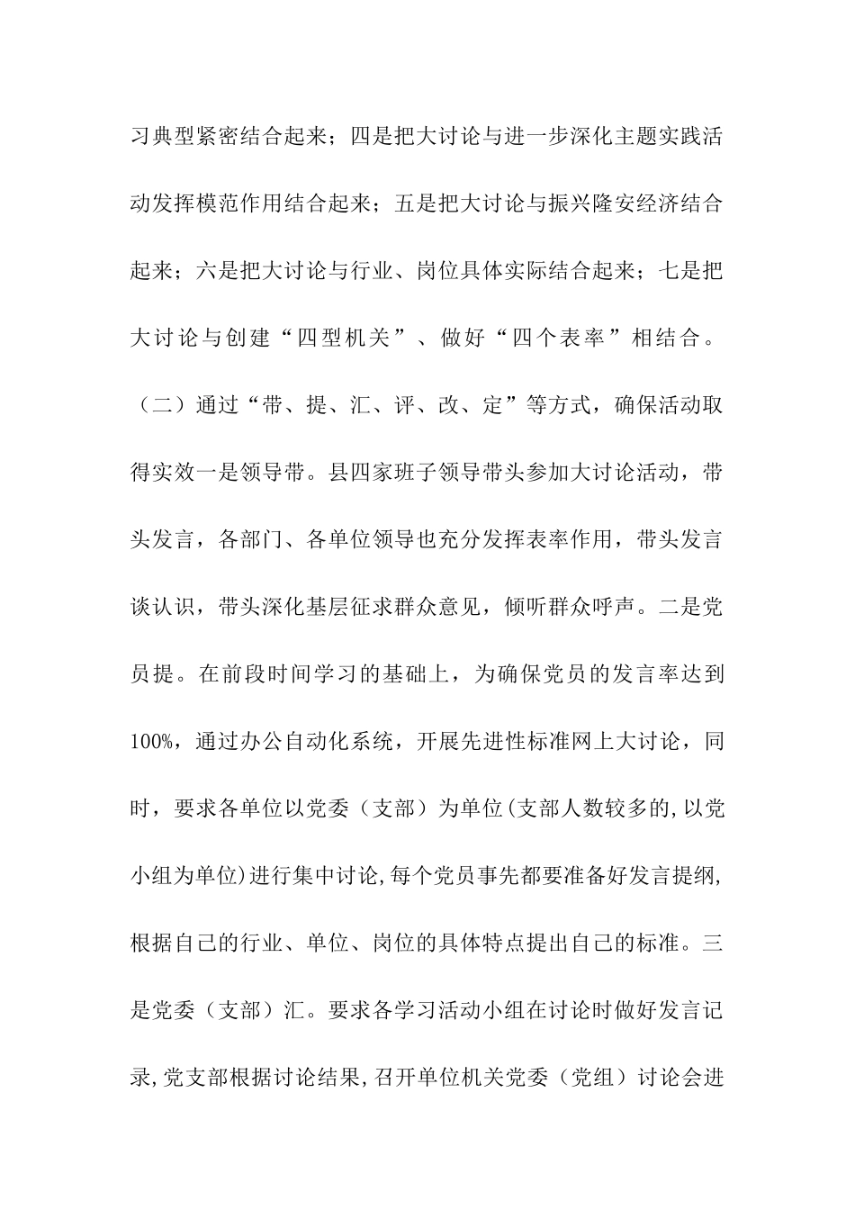 开展保持共产党员先进性大讨论的情况汇报_第2页