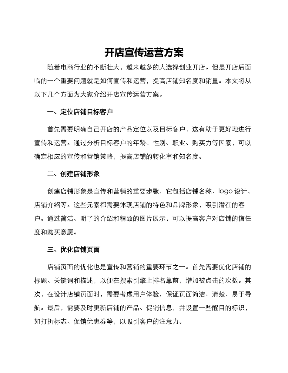 开店宣传运营方案_第1页