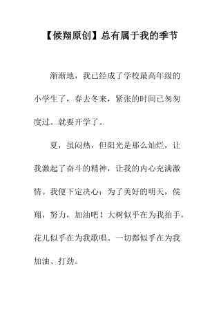 总有属于我的季节